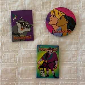 Authentic Pocahontas movie pins!
